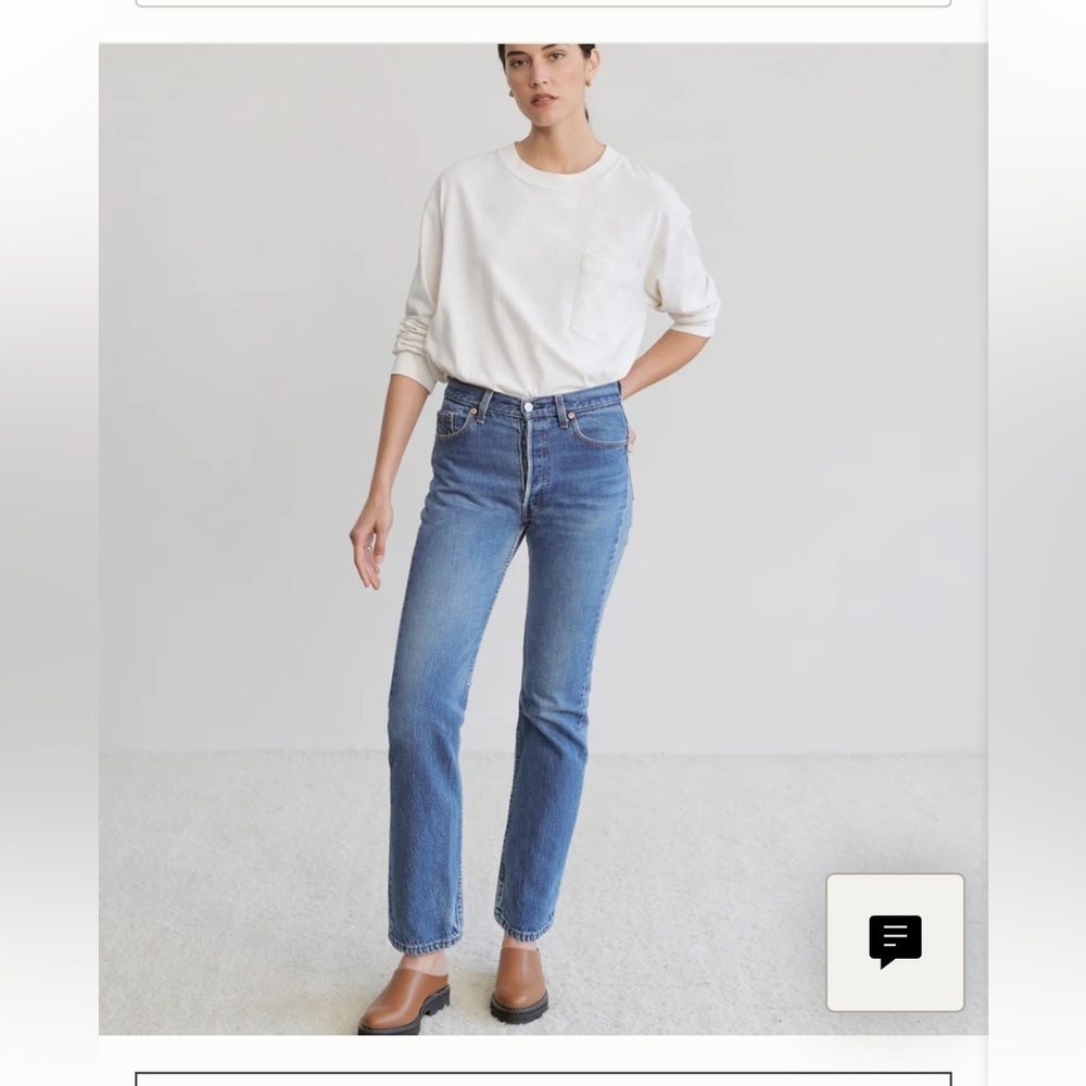 Jenni Kayne Long-Sleeve Vintage Pocket Tee in ivory sz M